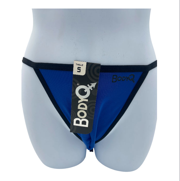 BodyQ Male Lingerie – Thong Blue Size S, M, L, XL