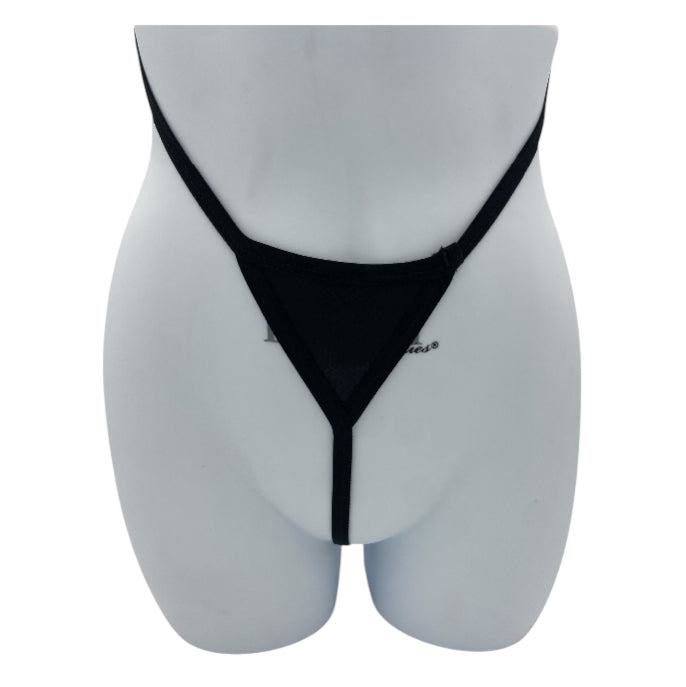 BodyQ Male Lingerie – Thong Black Glossy Size S, M, L