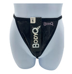 BodyQ Male Lingerie – Thong Black Glossy Size S, M, L