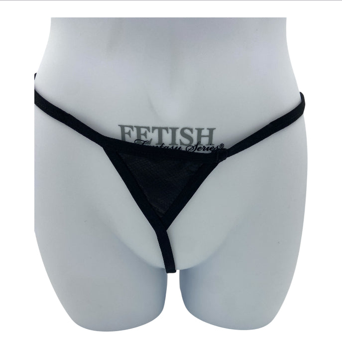BodyQ Male Lingerie – Thong Black Glossy Size S, M, L