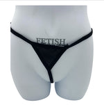 BodyQ Male Lingerie – Thong Black Glossy Size S, M, L