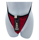 BodyQ Male Lingerie – Thong Red Size S, M, L, XL