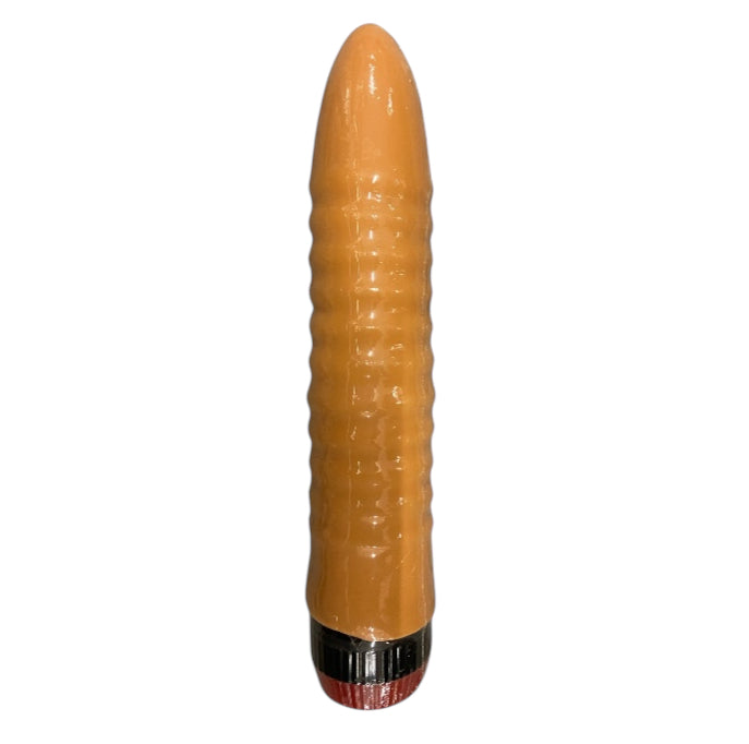 Best Vibrator - Flesh Big Ribbed Vibrator | Powerful Pleasure | Blue Window Box - Club