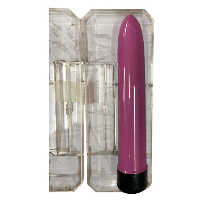 Basic Pastel Purple Smooth Vibrator – 20 CM - Battery Operated - Clear Box - Club
