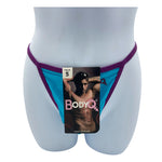 BodyQ - Male Lingerie – Thong Blue Purple - Size XS, S, M, L