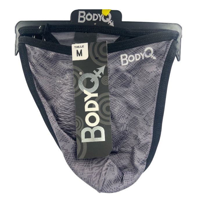 BodyQ Male Lingerie – Thong Grey Size S, M, L, XL
