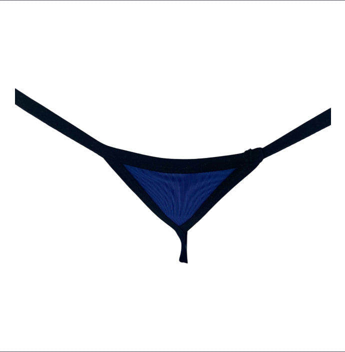 BodyQ Male Lingerie – Thong Blue Size S, M, L, XL