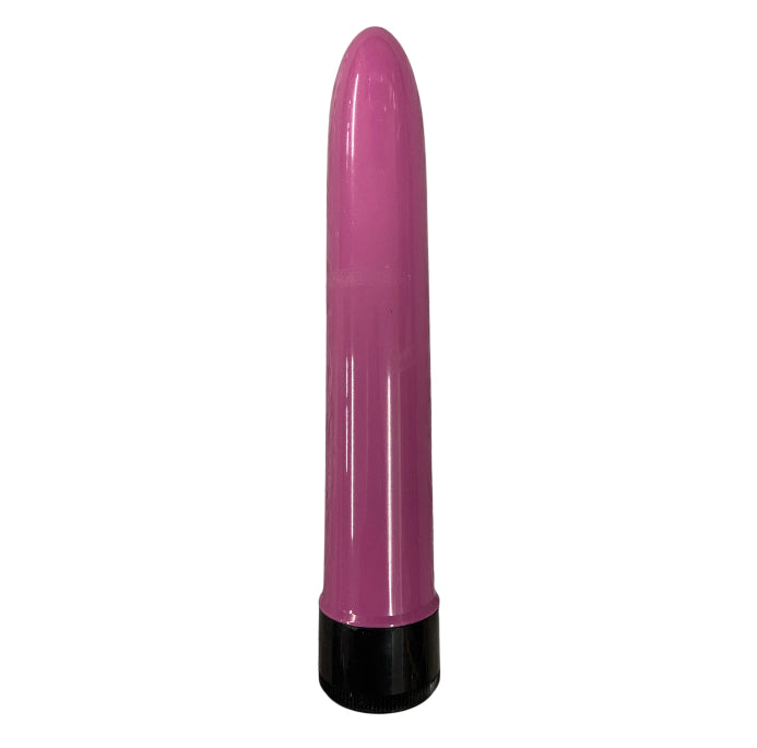 Basic Pastel Purple Smooth Vibrator – 20 CM - Battery Operated - Clear Box - Club
