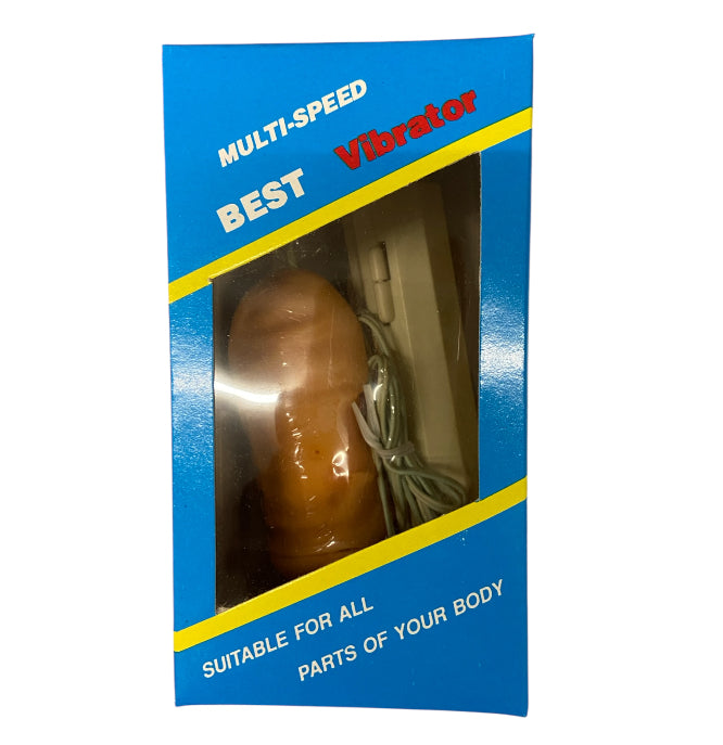 Flesh Mini Penis Extender Vibrating | Compact Enhancer | Blue Box - Club