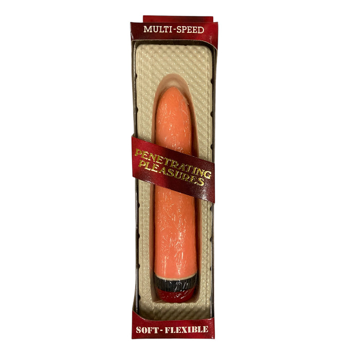 Pink Smooth Realistic Vibrator – 18 cm, Battery Operated, Window Box Packaging - Club