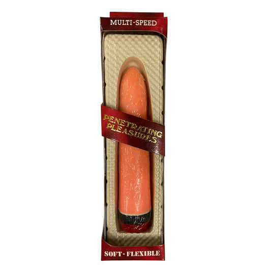 Pink Smooth Realistic Vibrator – 18 cm, Battery Operated, Window Box Packaging - Club