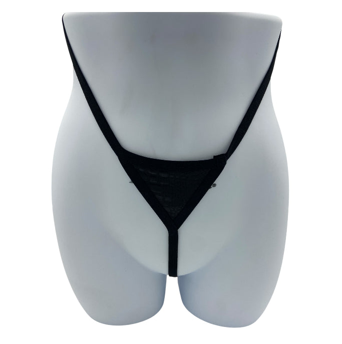 BodyQ Male Lingerie – Thong Black Glossy Size S, M, L