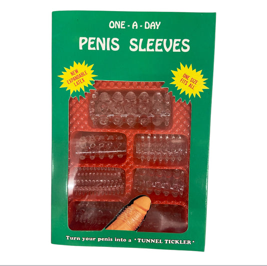 One A Day 7-Piece Erotic Gift Set | 7 Clear Penis Sleeves