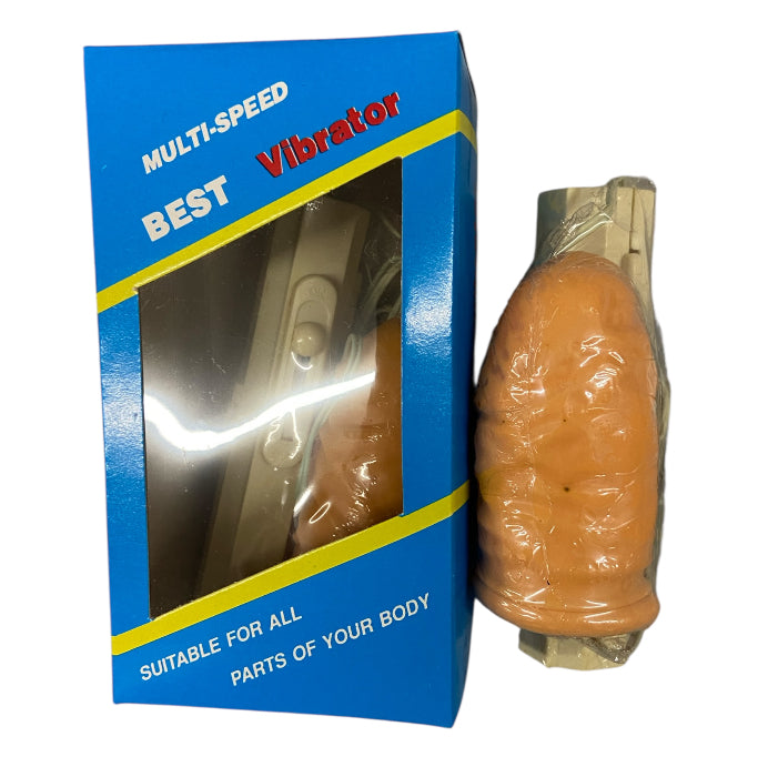 Flesh Mini Penis Extender Vibrating | Compact Enhancer | Blue Box - Club
