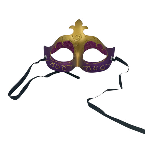 purple gold mask