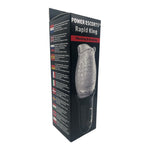Power Escorts - BR282 - Rapid King - Vibrating & Rotating Maturbator - Transparent