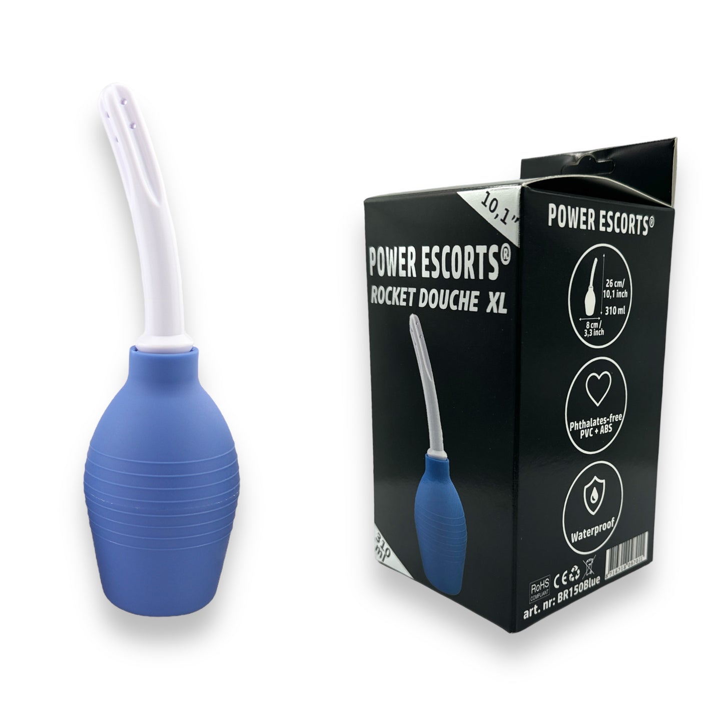 Power Escorts - BR150 Blue - Rocket Anal Douche XL - 310 ML