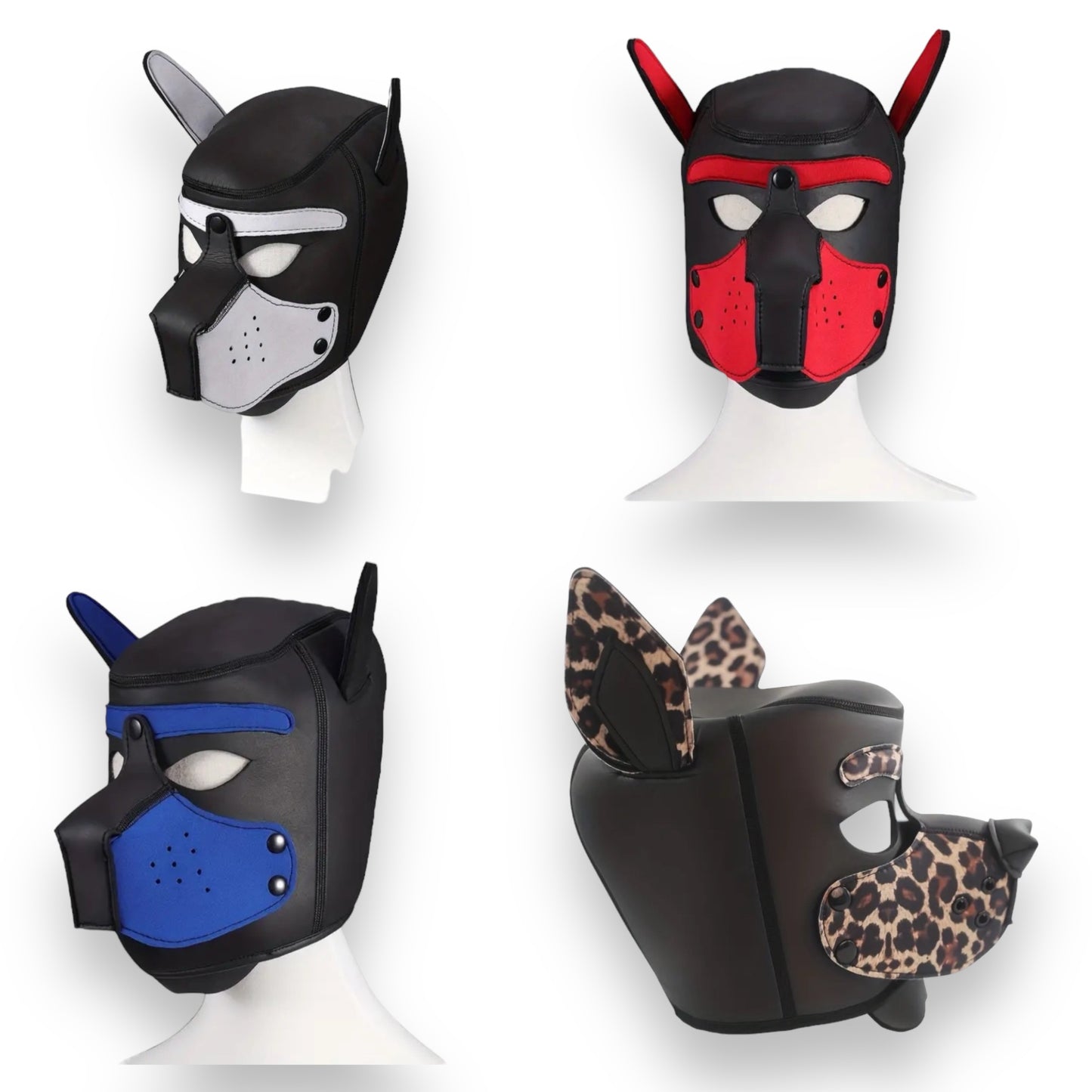 Kinky Pleasure - T064 - Dog BDSM Mask - 4 Colours