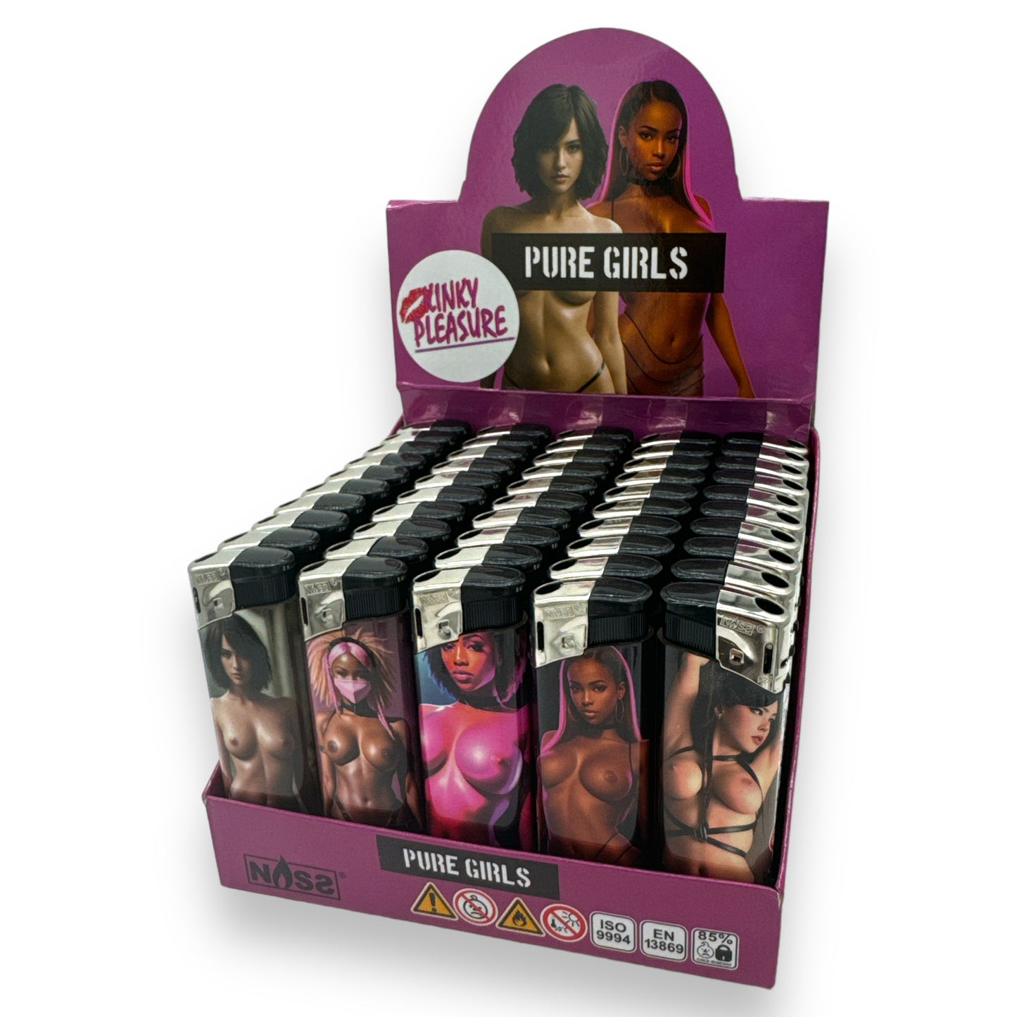 Kinky Pleasure - MK024- Lighters Sexy Naked Girls - Display 50 Pieces