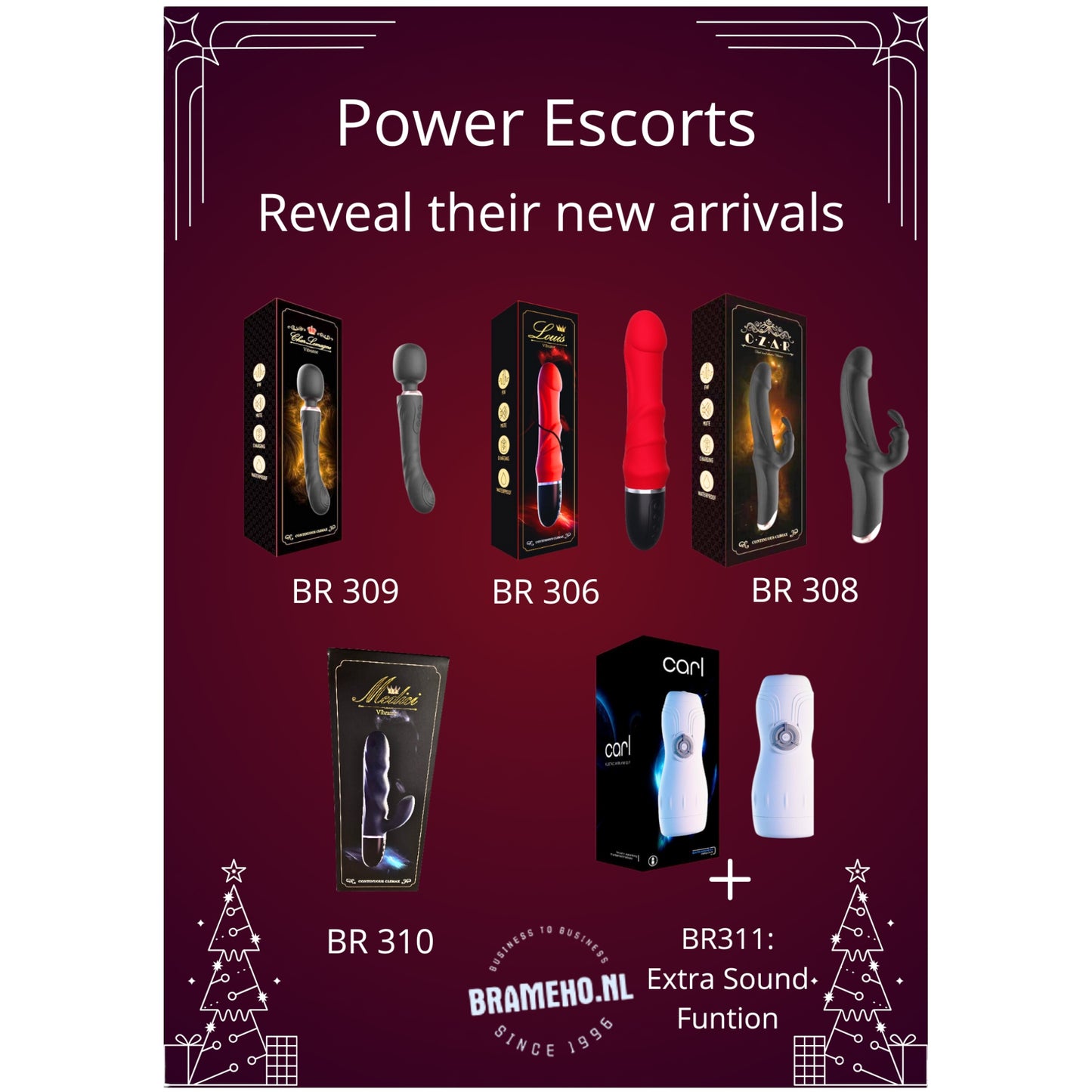 Power Escorts - BR306 - Louis Realistic Silicone Vibrator - 10 Speed