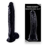 Power Escorts - BR231 Black - Monster John 12,2'' Mega Realistic Dildo 31 CM