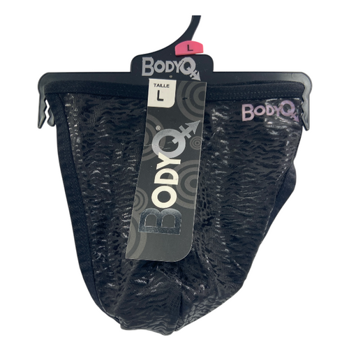 BodyQ Male Lingerie – Thong Black Relief Size S, M, L