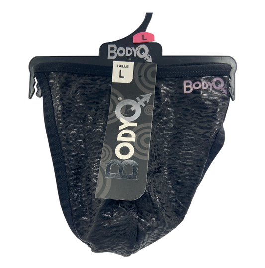 BodyQ Male Lingerie – Thong Black Relief Size S, M, L