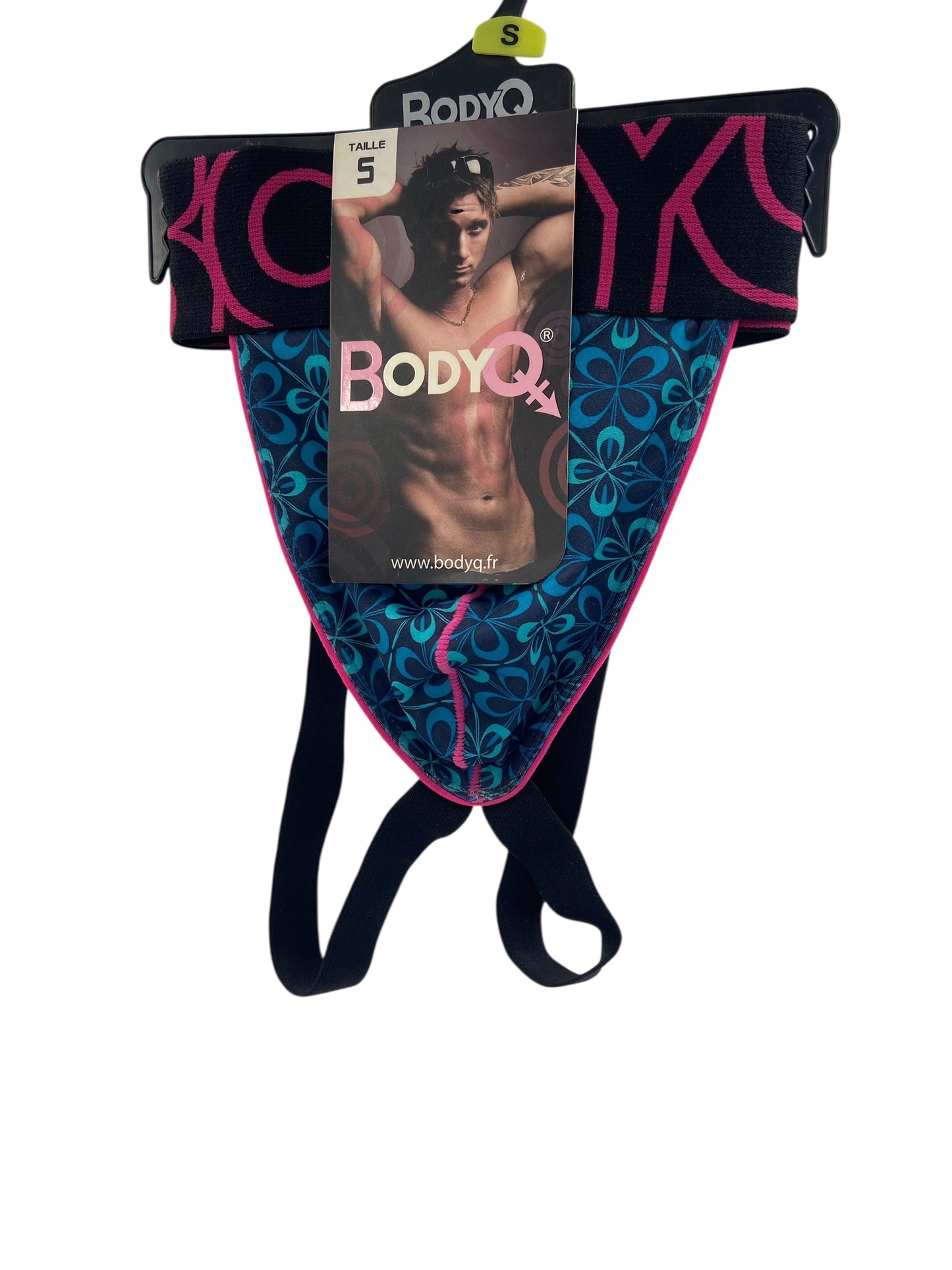BodyQ Male Lingerie – Jockstrap Blue Light Pink Dark Pink Size XS, S, M