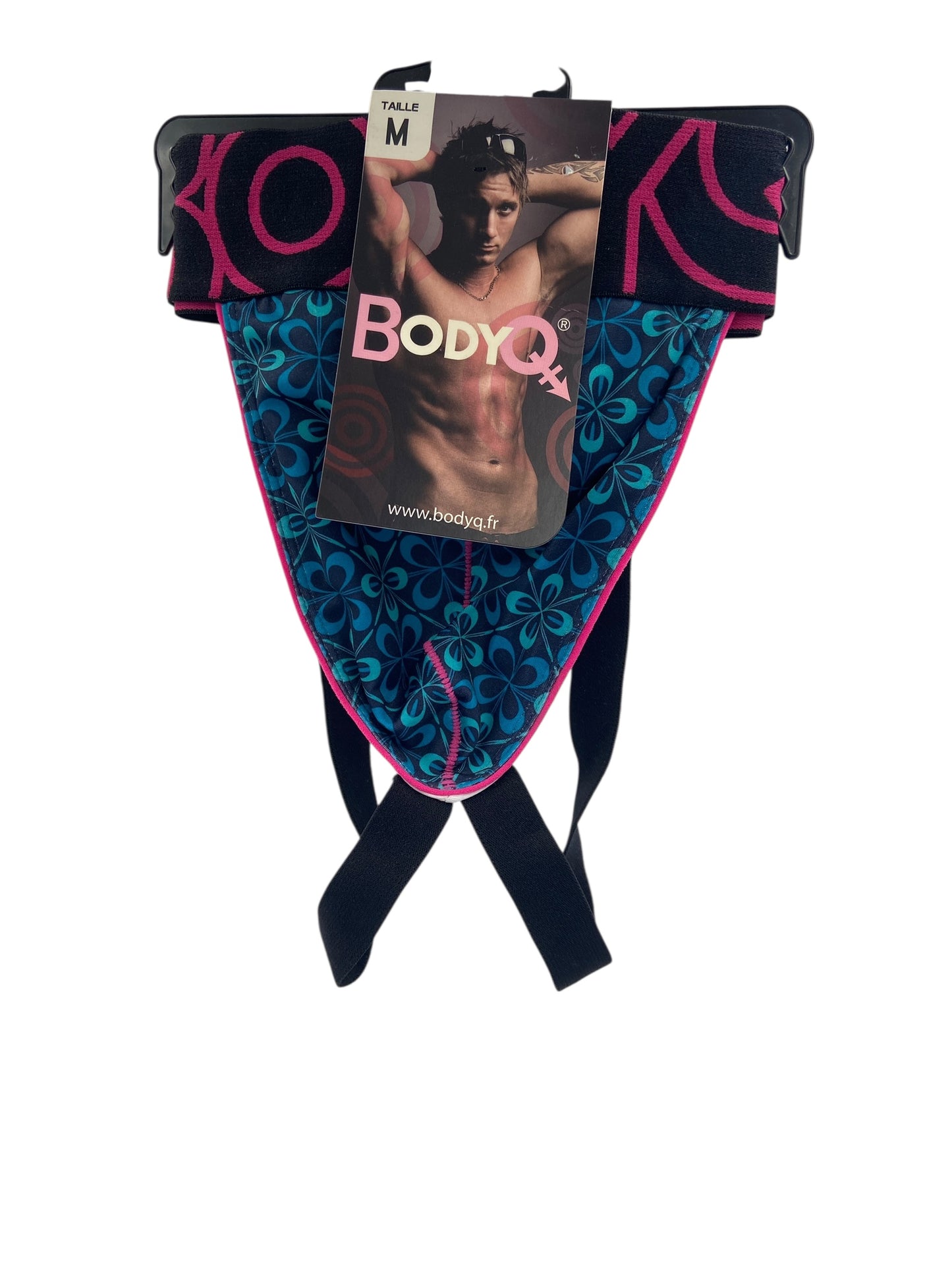 BodyQ Male Lingerie – Jockstrap Blue Light Pink Dark Pink Size XS, S, M