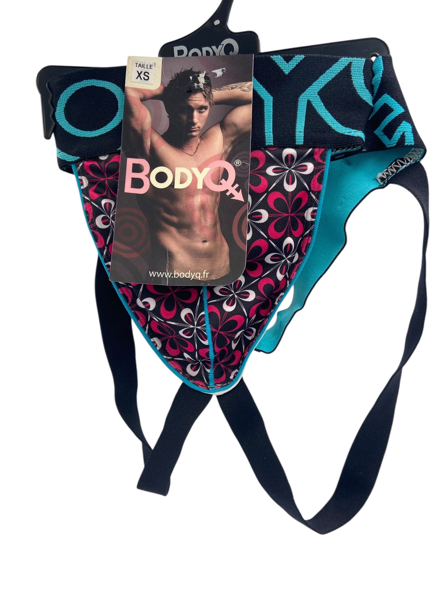 BodyQ Male Lingerie – Jockstrap Blue Light Pink Dark Pink Size XS, S, M