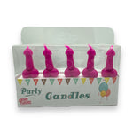 Kinky Pleasure - KP013 - Penis Candle - 5 Pieces - Purple