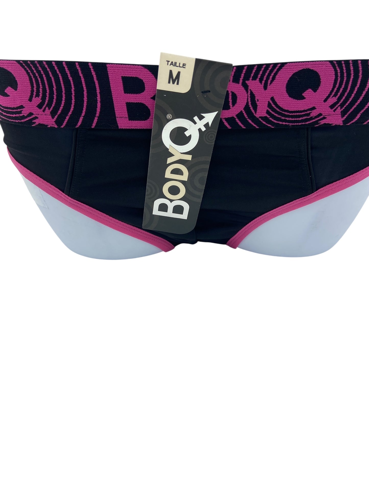 BodyQ Male Lingerie – Jockstrap Black Pink Size S, M, L