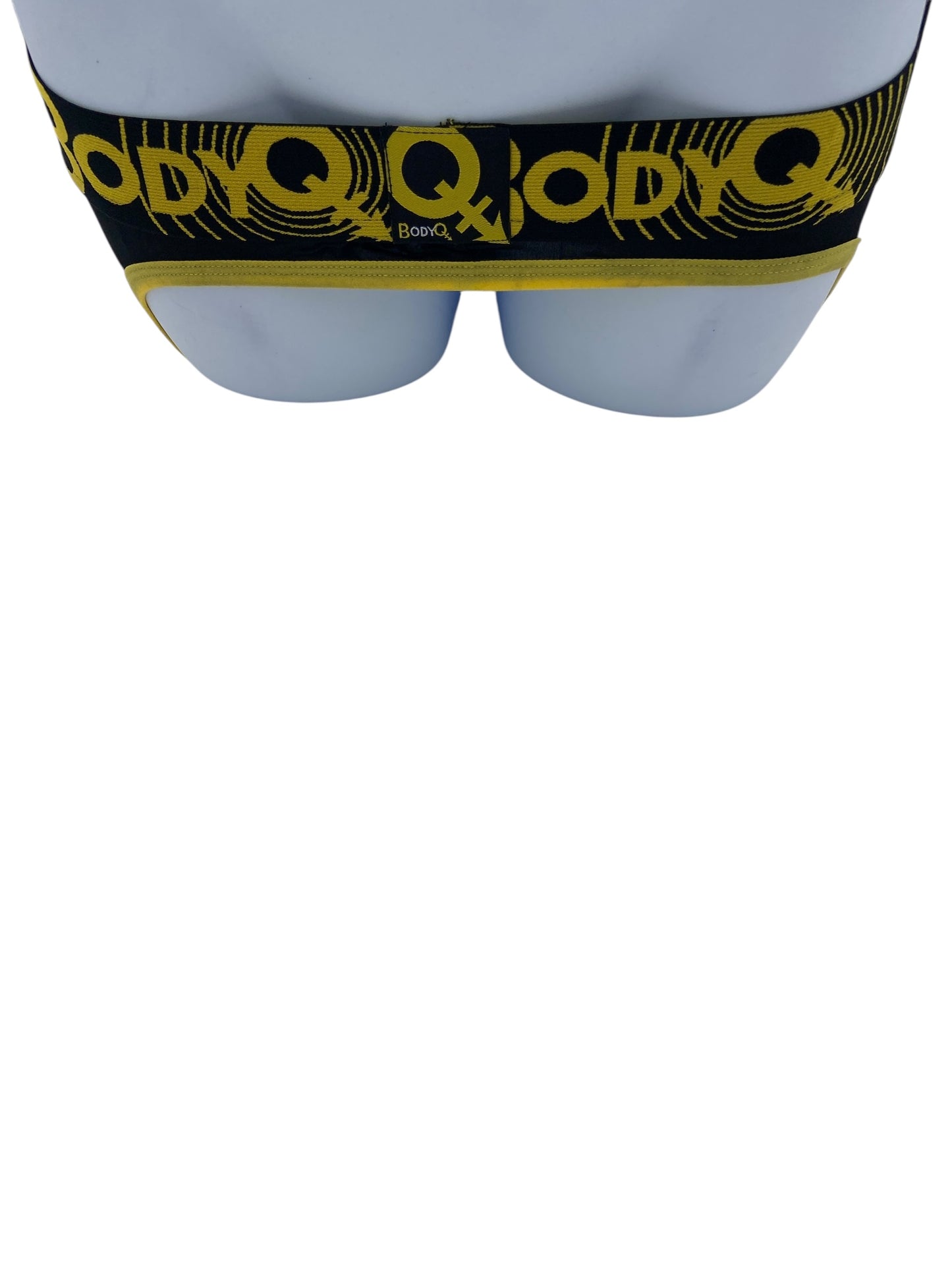 BodyQ Male Lingerie – Jockstrap Black Yellow Size S, M, L