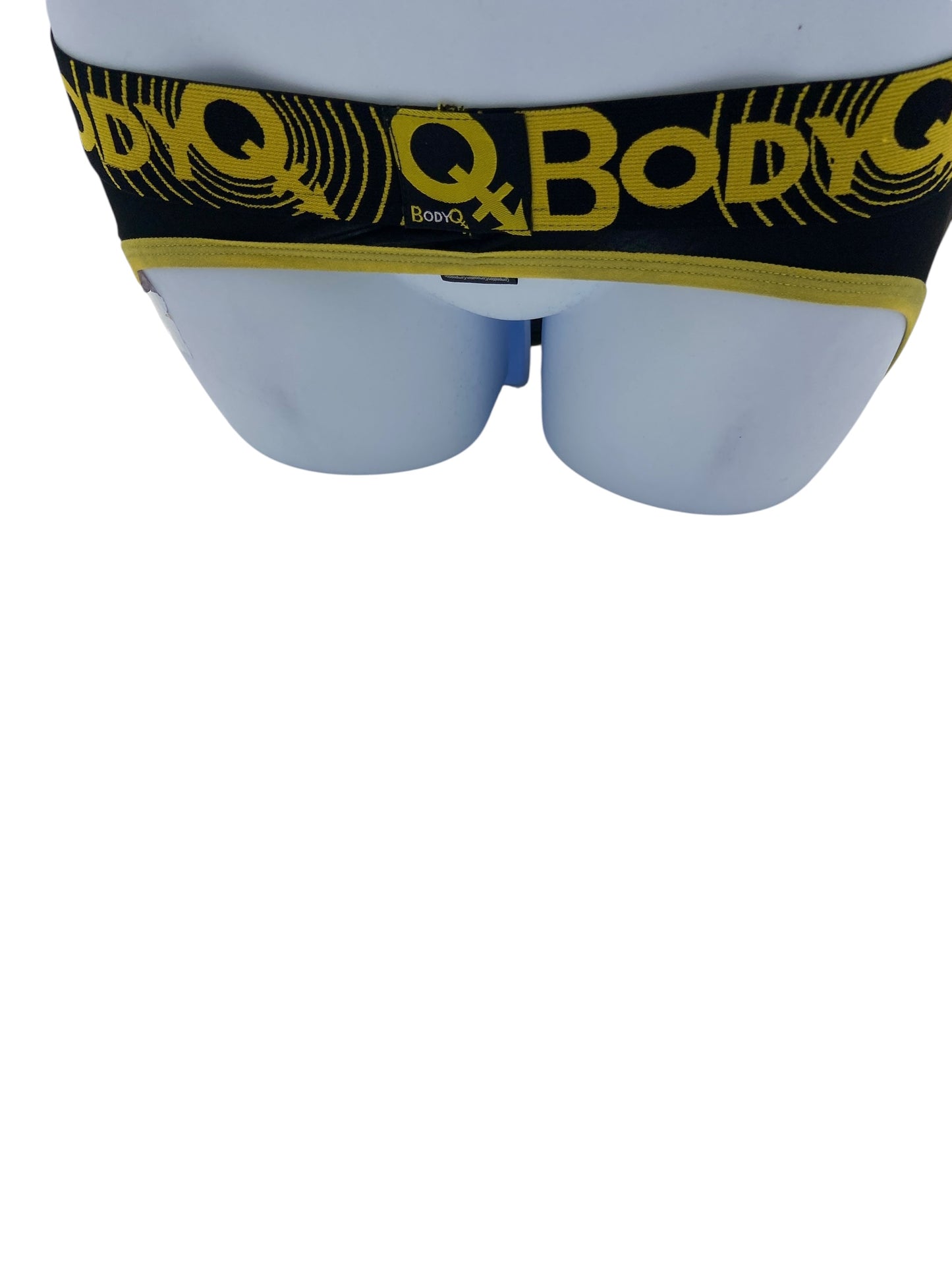 BodyQ Male Lingerie – Jockstrap Black Yellow Size S, M, L