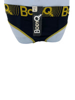 BodyQ Male Lingerie – Jockstrap Black Yellow Size S, M, L