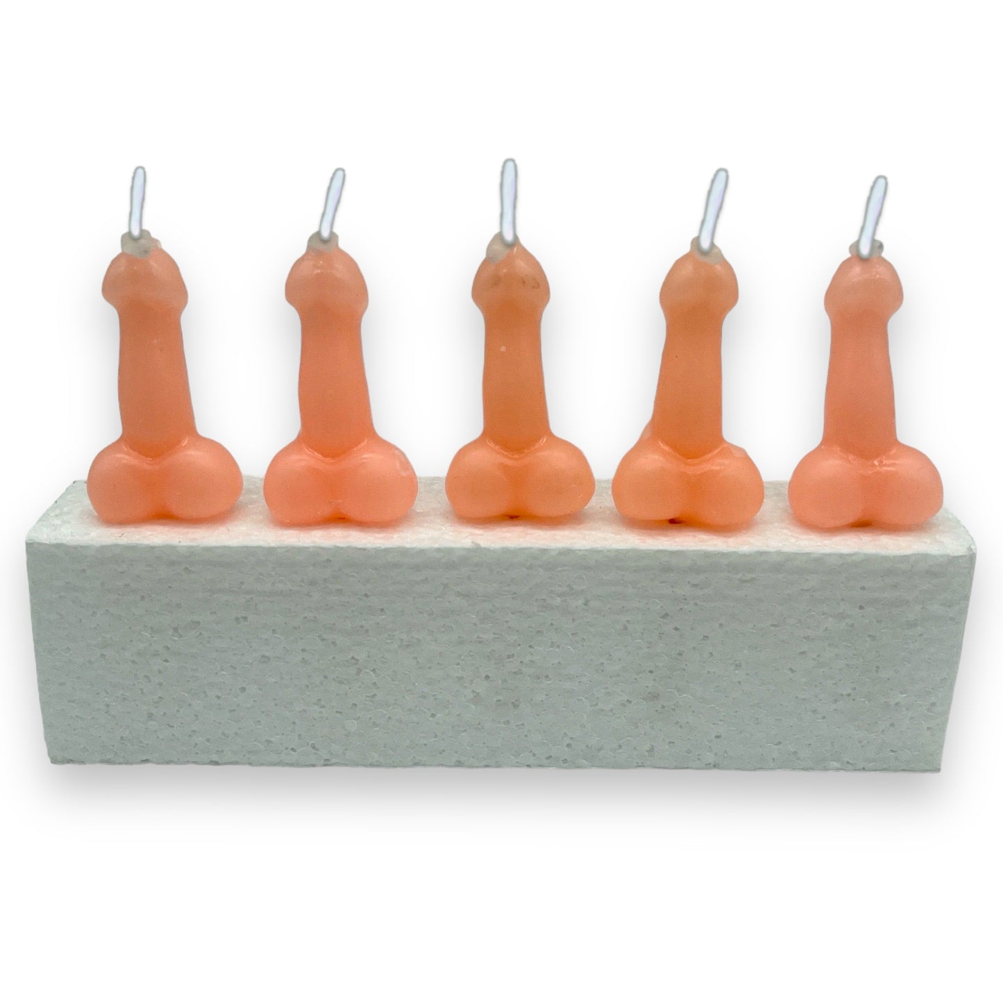 Kinky Pleasure - KP012 - Penis Candle - 5 Pieces - Beige