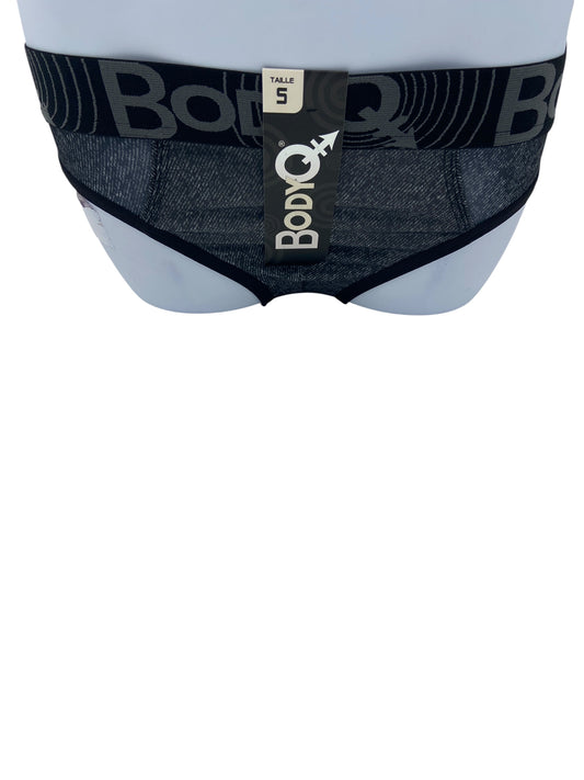 BodyQ Male Lingerie – Jockstrap Grey Black Size S, M, L