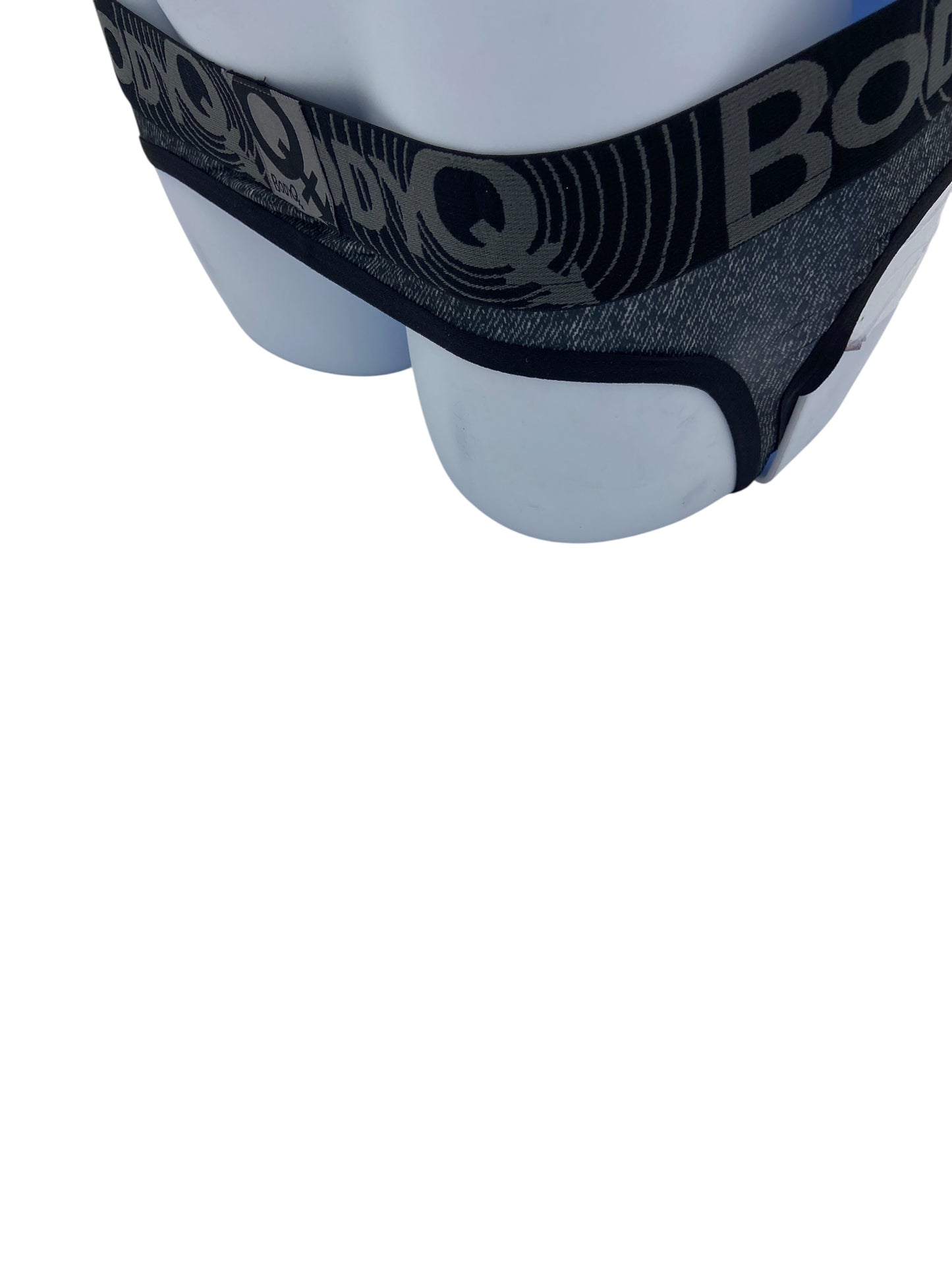 BodyQ Male Lingerie – Jockstrap Grey Black Size S, M, L
