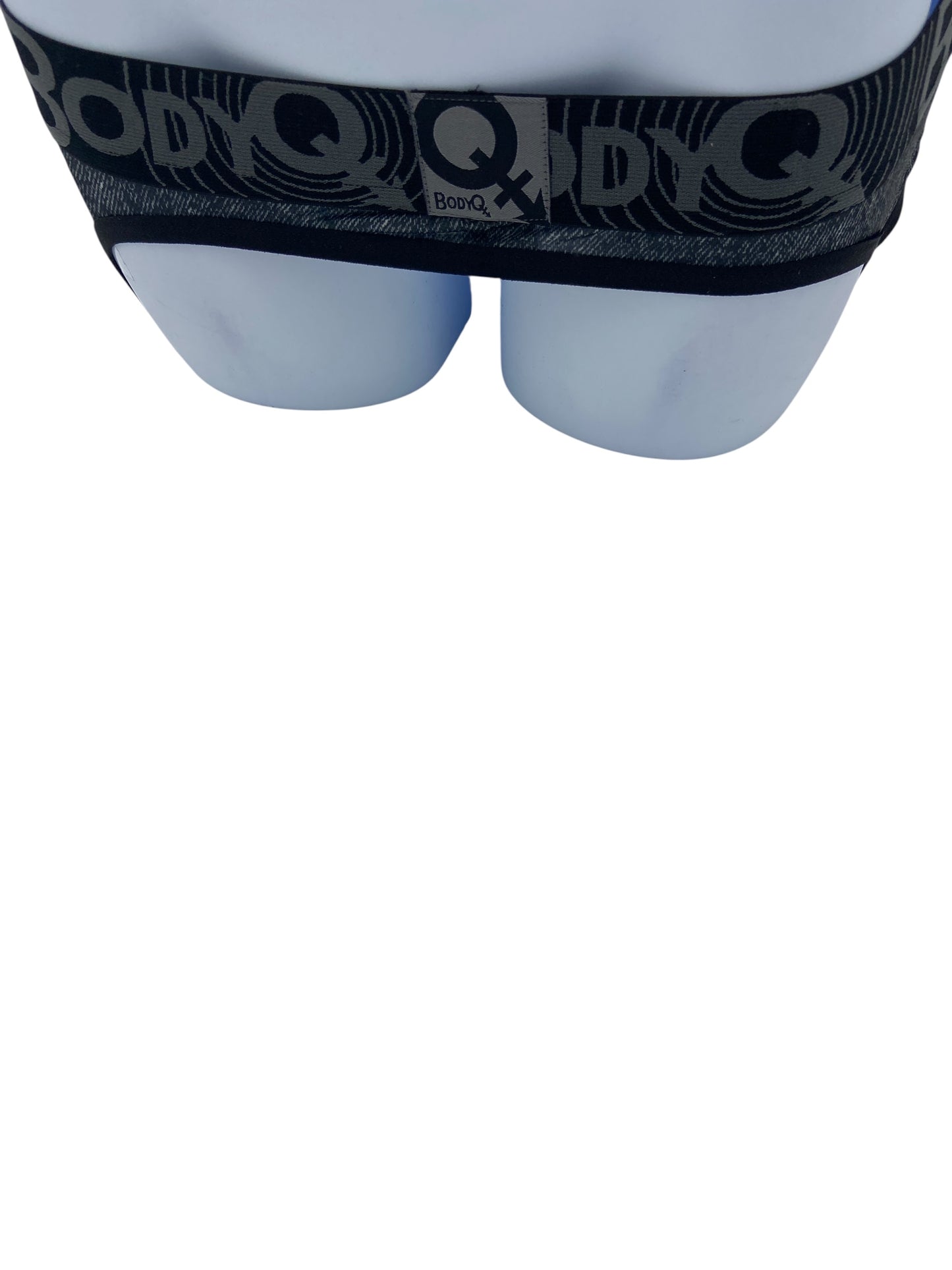 BodyQ Male Lingerie – Jockstrap Grey Black Size S, M, L
