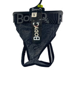 BodyQ Male Lingerie – Jockstrap Grey Black Size S, M, L