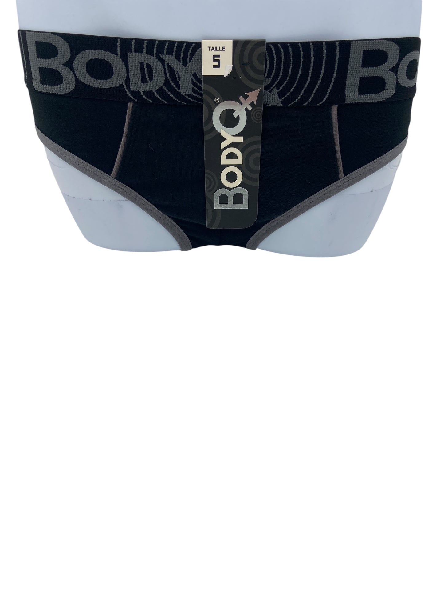 BodyQ Male Lingerie – Jockstrap Black Grey Size S, M, L, XL