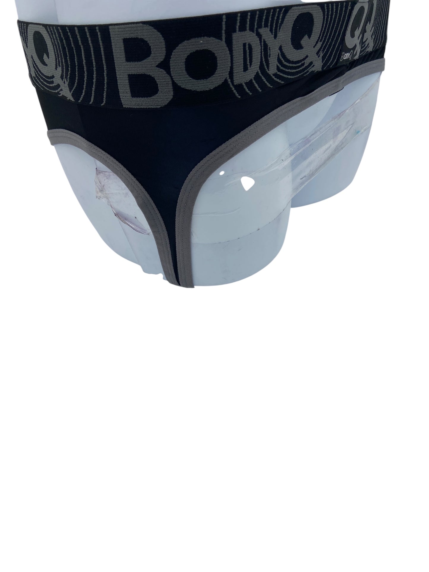 BodyQ Male Lingerie – Jockstrap Black Grey Size S, M, L, XL