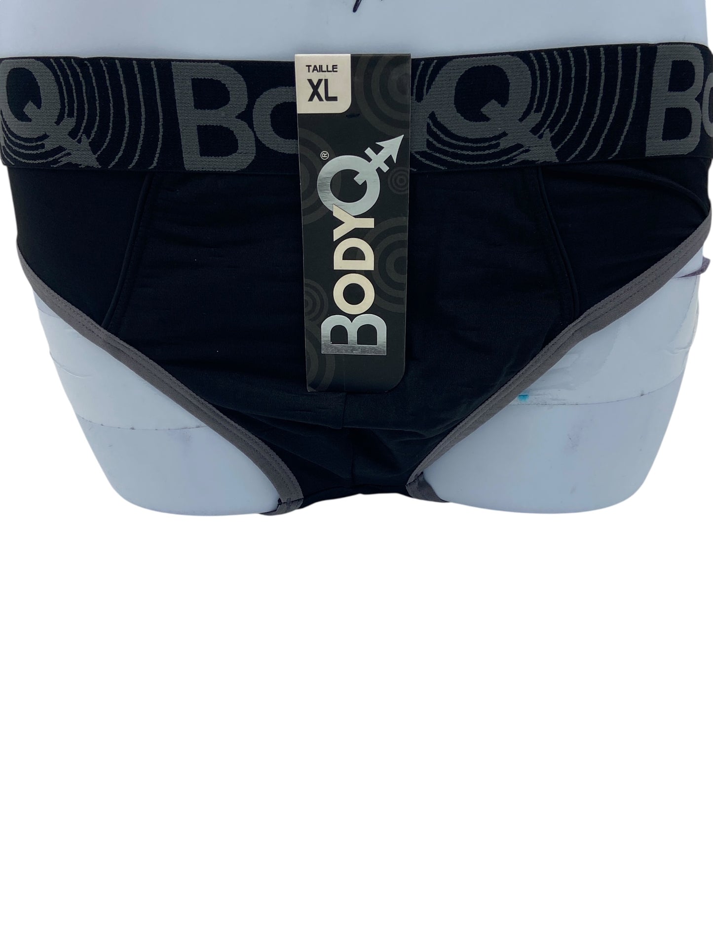 BodyQ Male Lingerie – Jockstrap Black Grey Size S, M, L, XL
