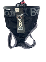BodyQ Male Lingerie – Jockstrap Black Grey Size S, M, L, XL