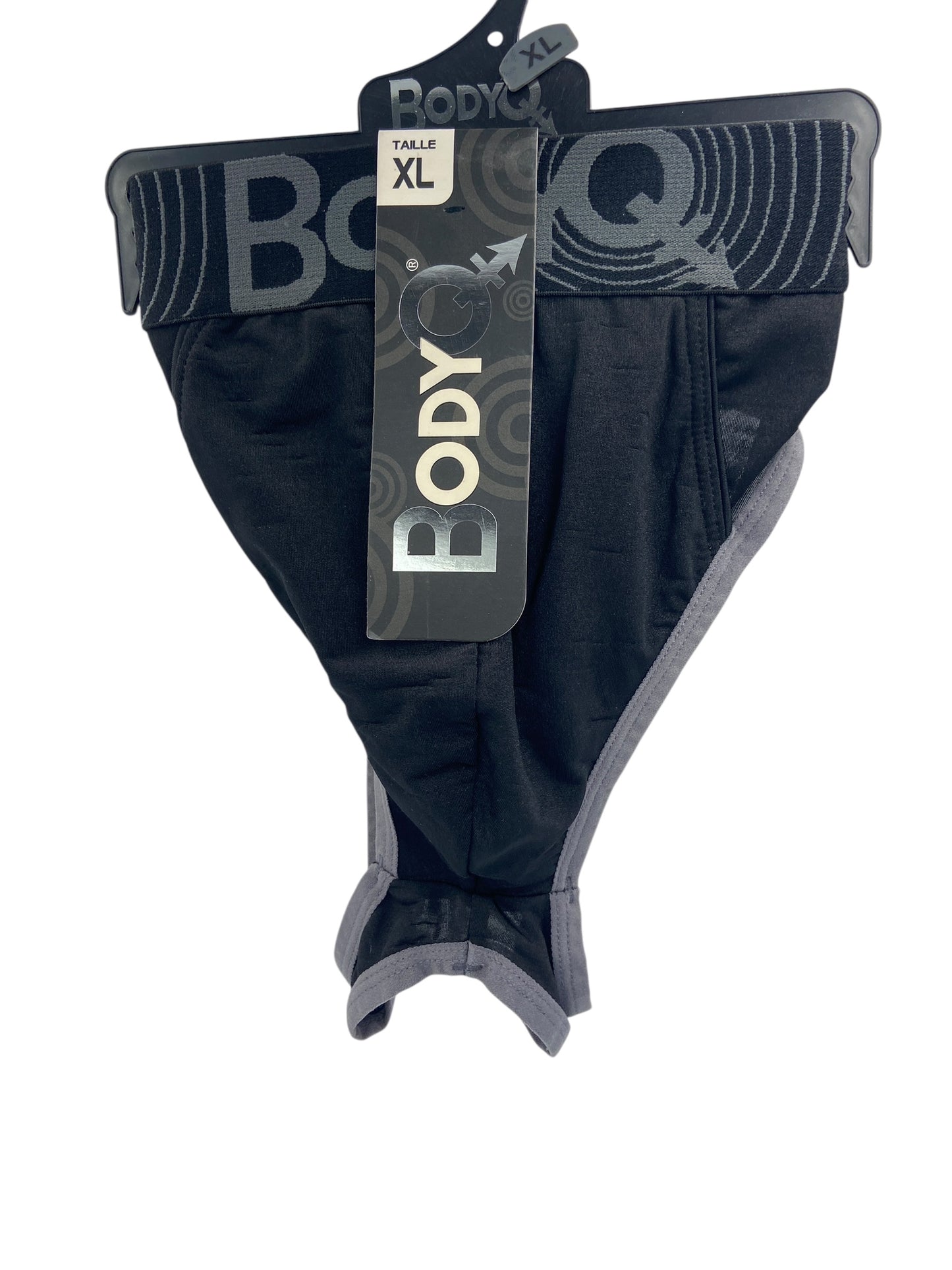 BodyQ Male Lingerie – Jockstrap Black Grey Size S, M, L, XL