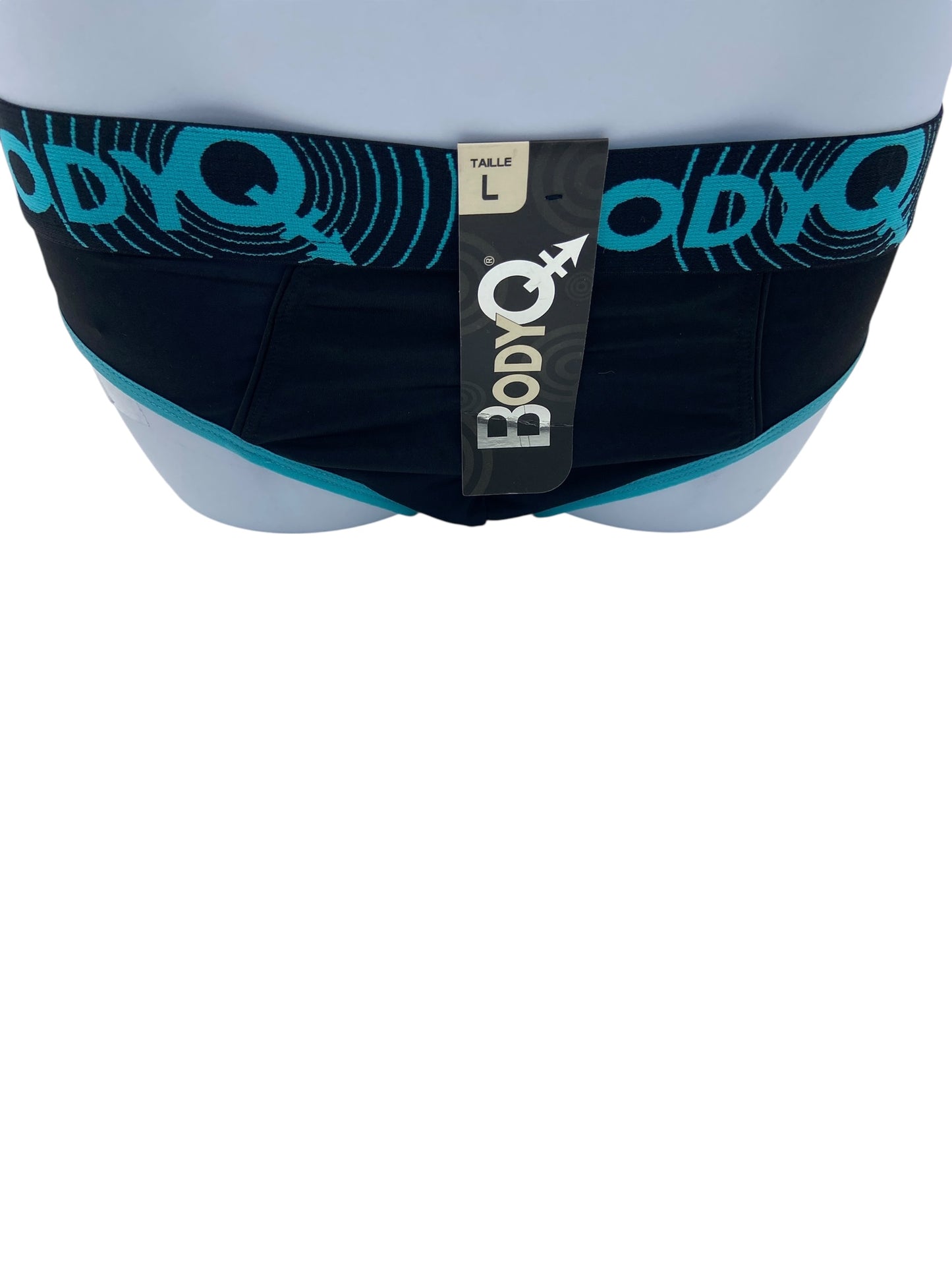 BodyQ Male Lingerie – Jockstrap Black Blue Size S, M, L