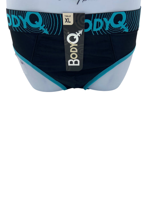BodyQ Male Lingerie – Jockstrap Black Blue Size S, M, L