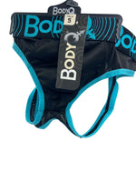 BodyQ Male Lingerie – Jockstrap Black Blue Size S, M, L