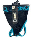 BodyQ Male Lingerie – Jockstrap Black Blue Size S, M, L