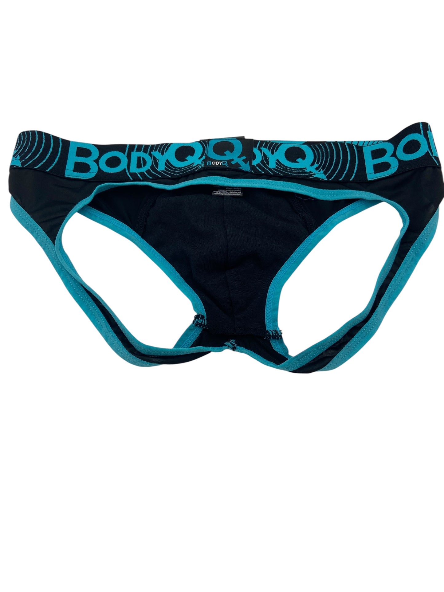 BodyQ Male Lingerie – Jockstrap Black Blue Size S, M, L